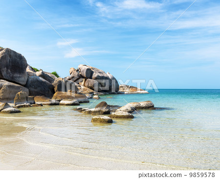 Beautiful tropical landscape. Samui Island, Thailand 9859578