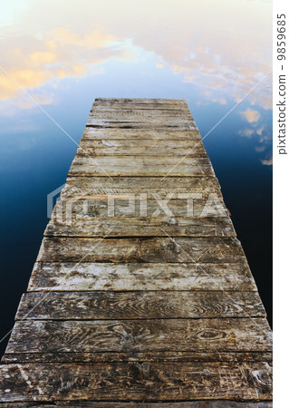 Old wooden pier Old wooden pier 9859685