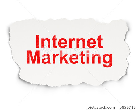 Advertising concept: Internet Marketing on Paper background Advertising concept: Internet Marketing on Paper background 9859715