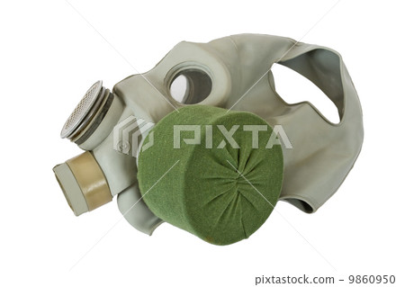 Modern gas mask on white background 9860950