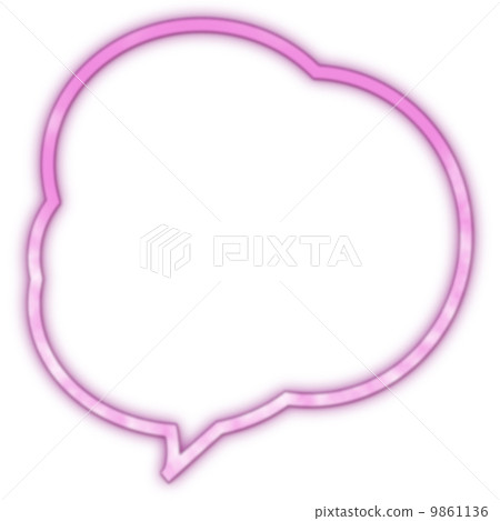 Fluffy balloon frame pink Fluffy balloon frame pink 9861136