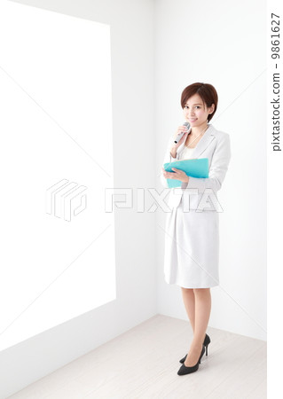 Business woman explaining Business woman explaining 9861627