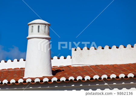 Unrecognizable Part of Residential House at Algarve, Portugal 9862136
