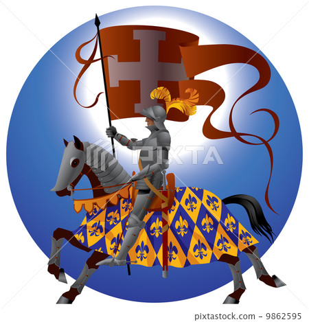 Knight with a standard 9862595