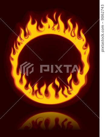 Fiery ring 9862743