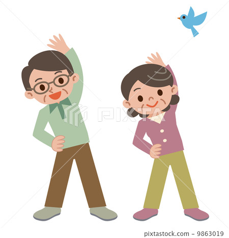 做健身房的資深夫婦 做健身房的資深夫婦 9863019