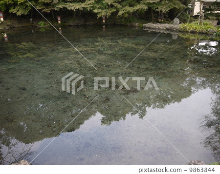 Mt.Fuji Hongu Sengen Taisha Shrine Wakutama Pond 9863844