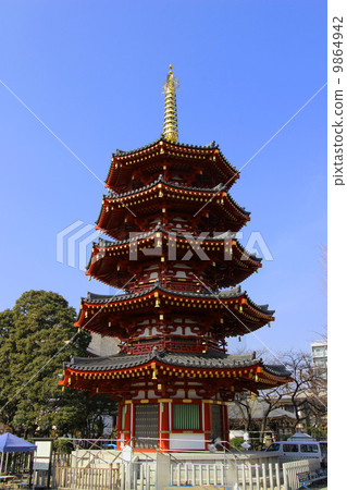 Kawasaki Daishi 5-storied tower 9864942