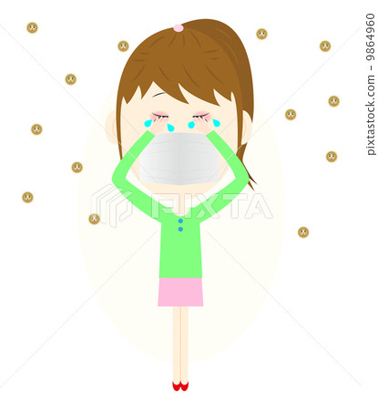 Woman with hay fever Woman with hay fever 9864960
