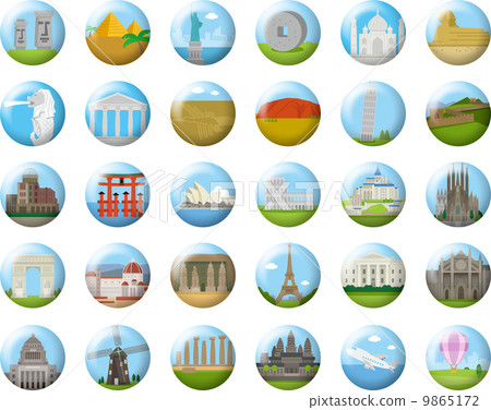 Set of World Heritage Set of World Heritage 9865172