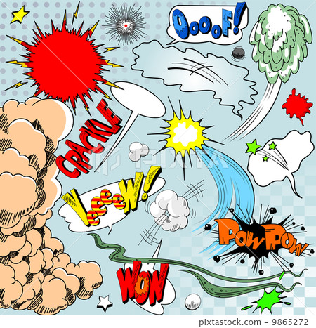 Set of comic elements Set of comic elements 9865272