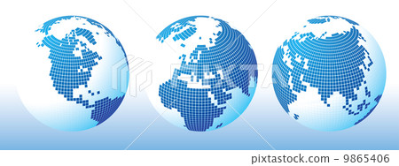 Blue global Set 9865406