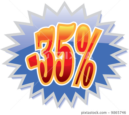 35% discount label 35% discount label 9865746