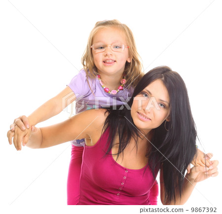 Happy family mother playing with her daughter 9867392