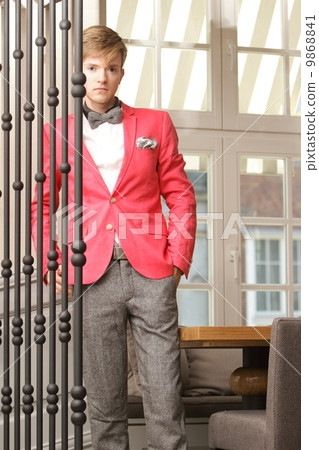 Young handsome stylish man indoor Young handsome stylish man indoor 9868841