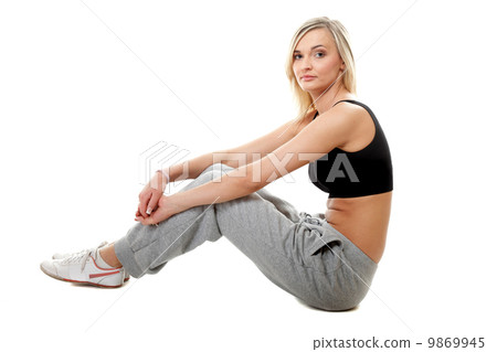 young sporty girl after workout 9869945