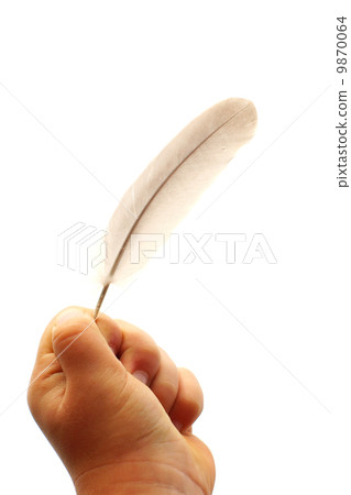 feather in child hand 9870064
