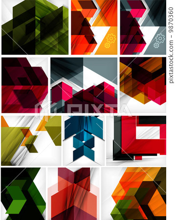 Mega set of paper geometric backgrounds 9870360
