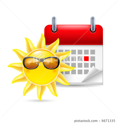 Sun and calendar Sun and calendar 9871335