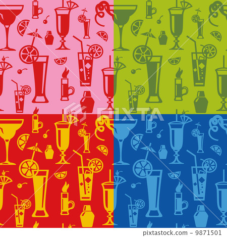 cocktails seamless pattern cocktails seamless pattern 9871501