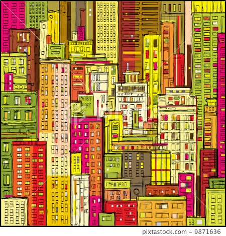 City landscape vector City landscape vector 9871636