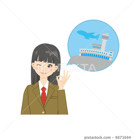 機場和女生 9871684