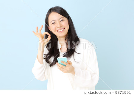 女性·智能手機 9871991