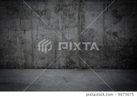 Grungy concrete wall and floor as background 9873075