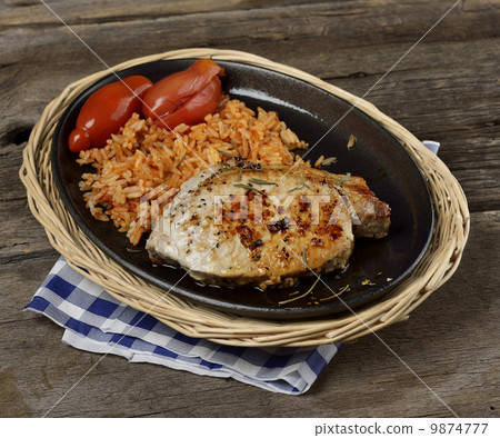 Rice With Pork Meat 9874777