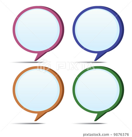 Set of speech bubbles. 9876376