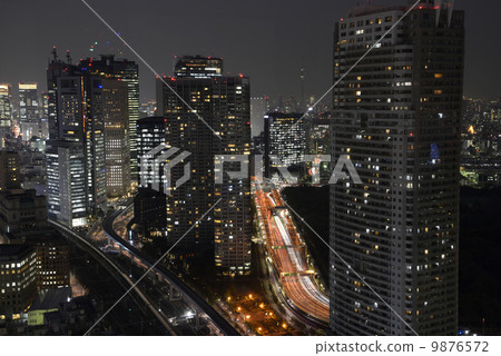 東京汐留夜景 東京汐留夜景 9876572