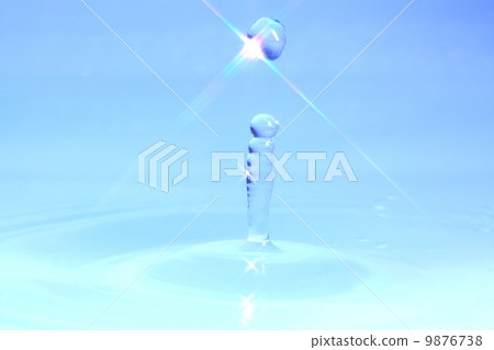 Shimmering water drops 9876738