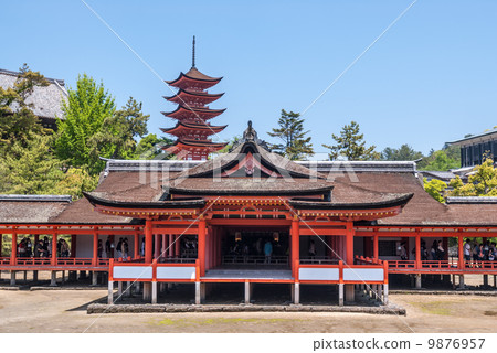 Itsukushima shrine visitor main hall Itsukushima shrine visitor main hall 9876957