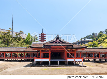 Itsukushima shrine visitor main hall Itsukushima shrine visitor main hall 9876966