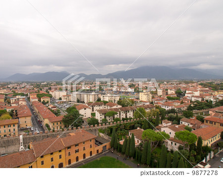 Scenery from the Leaning Tower of Pisa (cityscape) Scenery from the Leaning Tower of Pisa (cityscape) 9877278