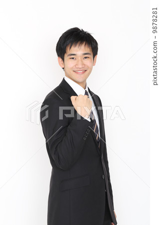 Young businessman of Guts pose Young businessman of Guts pose 9878281