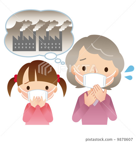 Air Pollution Environment Pm 2 5 Stock Illustration