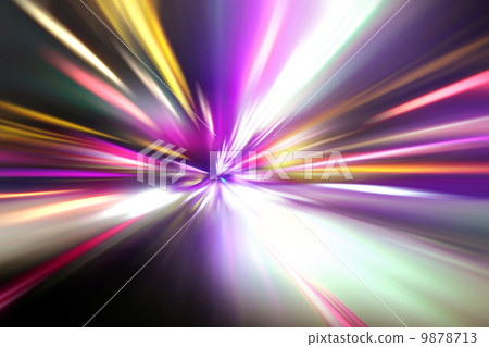 speed motion on night road speed motion on night road 9878713