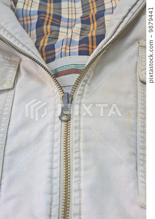 Close up old zipper 9879441