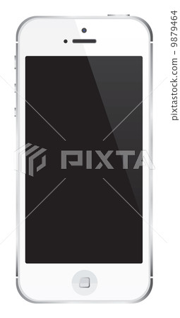 White Smart Phone, iphone, cell phone. White Smart Phone, iphone, cell phone. 9879464