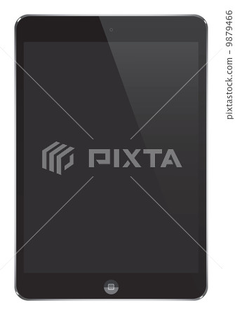 Black Tablet Pad, Ipad - style gadget Illustration, Icons, Sign. 9879466