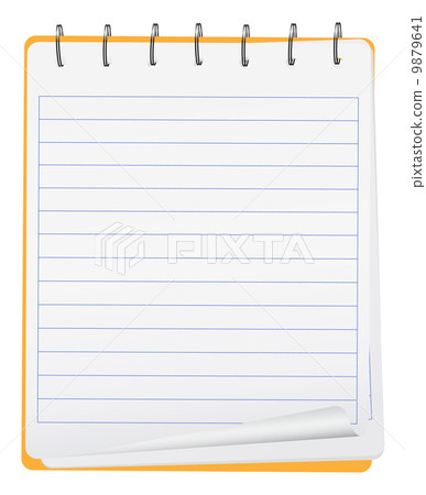 Vector opened small notebook Vector opened small notebook 9879641