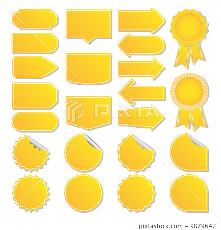 Yellow price tags Yellow price tags 9879642