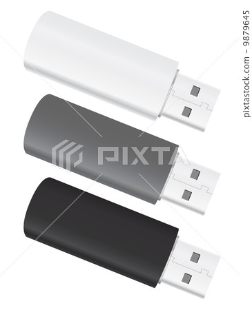 Vector USB Flash Drives - Stock Illustration [9879645] - PIXTA