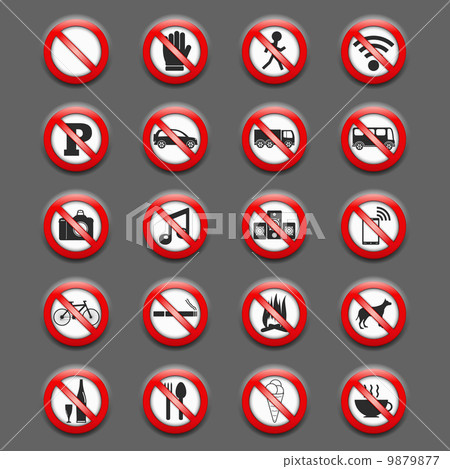 Prohibition Signs 9879877