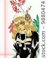 Illustration for New year's New Year's card 9880474