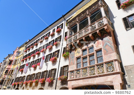 Austria Streets of Innsbruck Golden roof 9880762