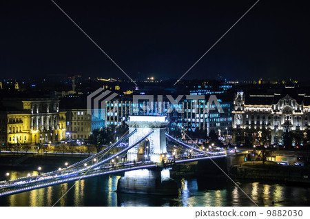 Bridge in Budapest at the night 9882030