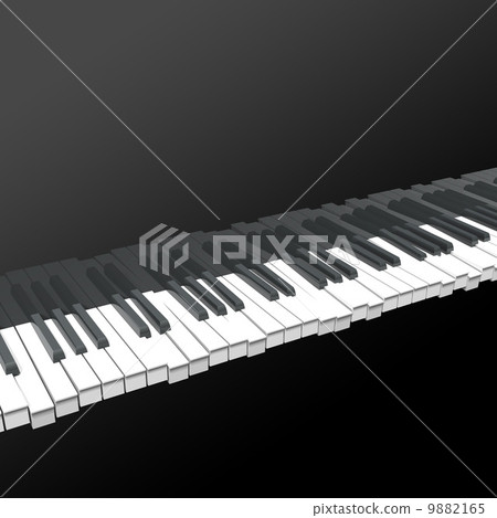 The piano keyboard is playing 9882165