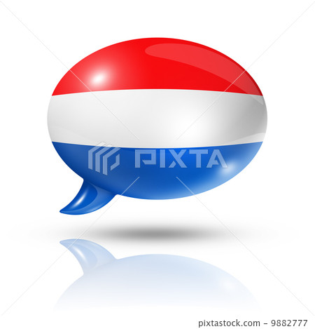 Netherlands flag speech bubble 9882777